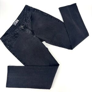 Levi's Signature Faded Black Modern Straight High Rise Jeans, 16 M